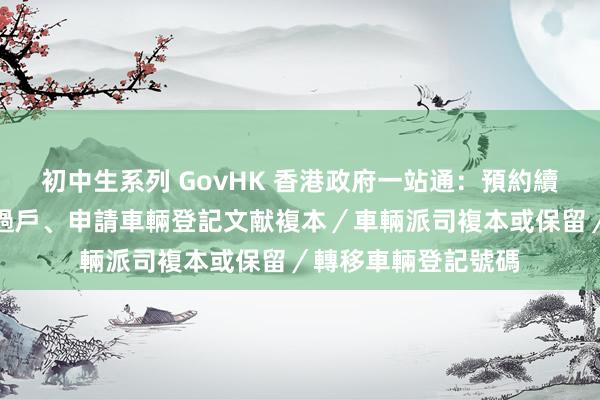 初中生系列 GovHK 香港政府一站通：預約續領車輛派司、車輛過戶、申請車輛登記文献複本／車輛派司複本或保留／轉移車輛登記號碼