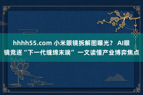 hhhh55.com 小米眼镜拆解图曝光？ AI眼镜竞逐“下一代缠绵末端” 一文读懂产业博弈焦点